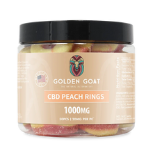 CBD Gummies 1000MG - Peach Rings