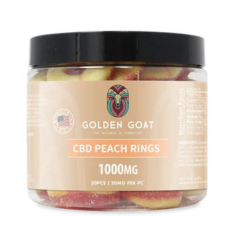 CBD Gummies 1000MG - Peach Rings