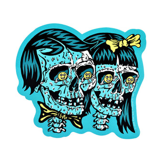 Killer Acid Die Cut Vinyl Sticker - Happy Couple / 5" x 4.5"