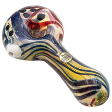 LA Pipes "Dollar Pancake" Dichroic Color-Changing Spoon Glass Pipe