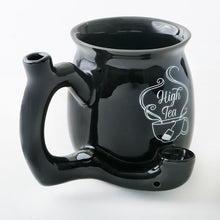 High Tea single wall Mug - shiny black with white imprint