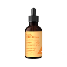 CBD THC-Free Drops Citrus Mint - Extra Strength 1500mg - Broad Spectrum