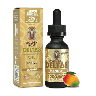 Delta-8 Oil, 1200mg – Mango – 30ml, 1oz.