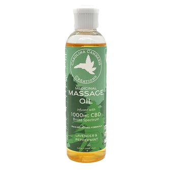 Medicinal Massage Oil 1000mg CBD | Carolina Cannabis Creations