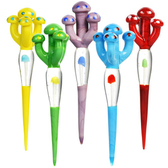 Shroom on Shroom Glass Dabber - 4.5" / Colors Vary