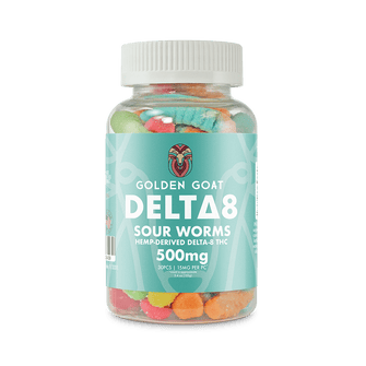 Delta 8 Gummies 500mg - Sour Worms