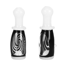 Inside Spiral Bowling Pin Chillum Pipe - 3.5"