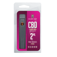 Golden Goat CBD Rechargeable Vape Device 1200MG, Pink Cookies (Hybrid)