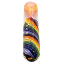 LA Pipes "Twisted Rainbow" Fumed Glass Chillum