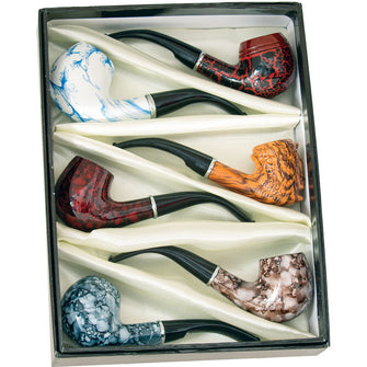 6PC BOX - Fujima Tobacco Pipe - 5.5"/ Assorted Designs