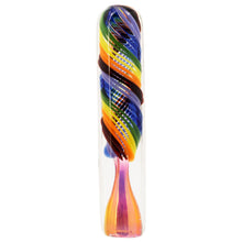LA Pipes "Twisted Rainbow" Fumed Glass Chillum