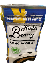 Kong Hemp Organic Herbal Wraps Kush Blueberry Flavor (5 Cnt 2 Per Pack)