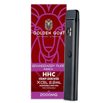 HHC Vape Device, 2000mg, Rechargeable/Disposable - Grand Daddy Purp