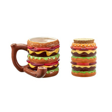 Burger Mug and Stash Jar Set