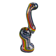 Rasta Twist Fumed Bubbler - 6"