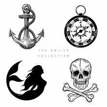 CBD temporary tattoos - The Sailor Collection