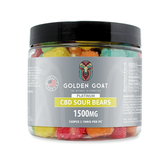 Platinum CBD Gummies 1500mg - Sour Bears