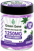 Green Genie CBD Vegan Pectin Infused Gummies w/ B12 Vitamins (625MG - 2500MG)