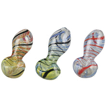 Inside Out Twisted Glass Pipe - 2.5" / Colors Vary