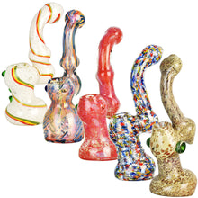 High End Art Glass Bubbler - 7" - 8" / Assorted - 6PC BUNDLE