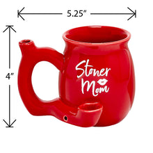 Stoner Mom Mug - Red with White Logo