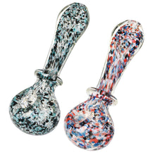 Asteroid Field Fritted Glass Spoon Pipe - 4.75" / Colors Vary