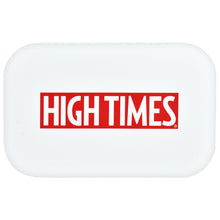 High Times Metal Rolling Tray w/ Lid - 11"x7" / High Times White