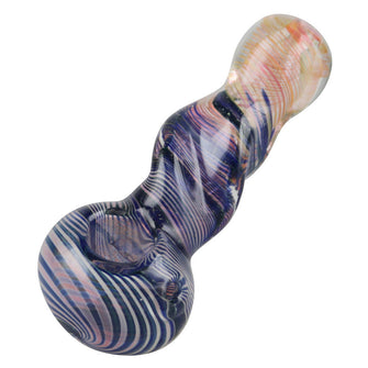 Gold Fumed Inside Out Hand Pipe - 3.5"