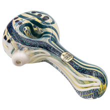 LA Pipes "Dollar Pancake" Dichroic Color-Changing Spoon Glass Pipe
