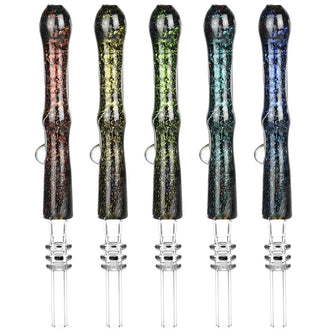 Pulsar Galaxy Glass Dab Straw - 6.5" / Colors Vary