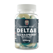 Delta 8 Gummies 500mg - Blue Raspberry Rings