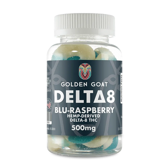 Delta 8 Gummies 500mg - Blue Raspberry Rings