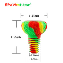 Waxmaid 14mm 18mm Bird Nest Silicone Glass Bowl