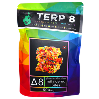 Full Spectrum Delta-8 Infused Fruity Cereal Bites [5-Pack  //  500mg]