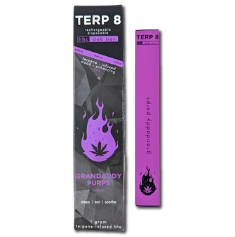 1-Gram Grandaddy Purps HHC Disposable Dab Bar