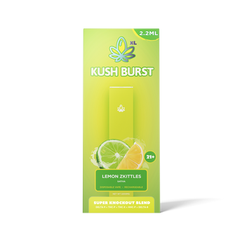 Delta-9 Lemon Zkittles - Knockout Disposable | Kush Burst | 2.2ml