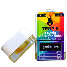CBDv/THCv Live Resin Delta-8 DAYTRIP Sugar Dab - GARLIC JAM [1 gram]
