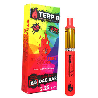 2.25-Gram Strawberry Cough Delta-8 Live Resin Disposable Dab Bar