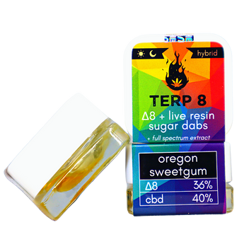 Live Resin Delta-8 ANYTIME Sugar Dab - OREGON SWEETGUM [1 gram]