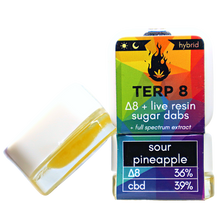 Live Resin Delta-8 ANYTIME Sugar Dab - SOUR PINEAPPLE [1 gram]