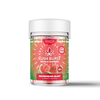 Delta-8 Gummies - Watermelon Blast (10/PK) | Kush Burst | 500mg