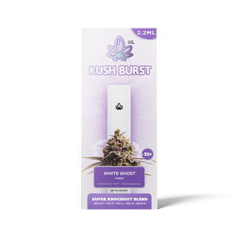 Delta-9 Pink White Ghost - Knockout Disposable | Kush Burst | 2.2ml