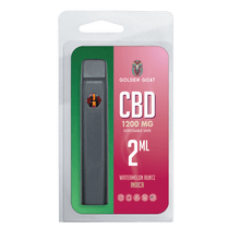 Golden Goat CBD Rechargeable Vape Device 1200MG, Watermelon Runtz (Indica)