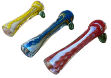 3” US Chillum Internal Twist Design Tobacco Dry Herb Glass Hand Pipe