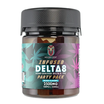 Infused Delta-8 Gummies, 2500mg – Party Pack – Mixed Flavors, 100ct