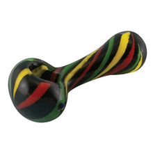 Rasta Colored Stripes Spoon Pipe