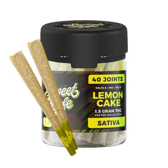 Sweet Lyfe  40 Pack of Joints D8+HHC+THCP - 1.5g per Joint - Lemon Cake - Sativa