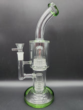 11" Double Matrix Bent Neck Water Pipe