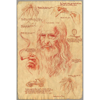 Leonardo DaVinci Poster | 24" x 36"