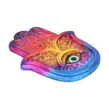 Jewel-Tone Ombre Hamsa Incense Burner - 5"x6"